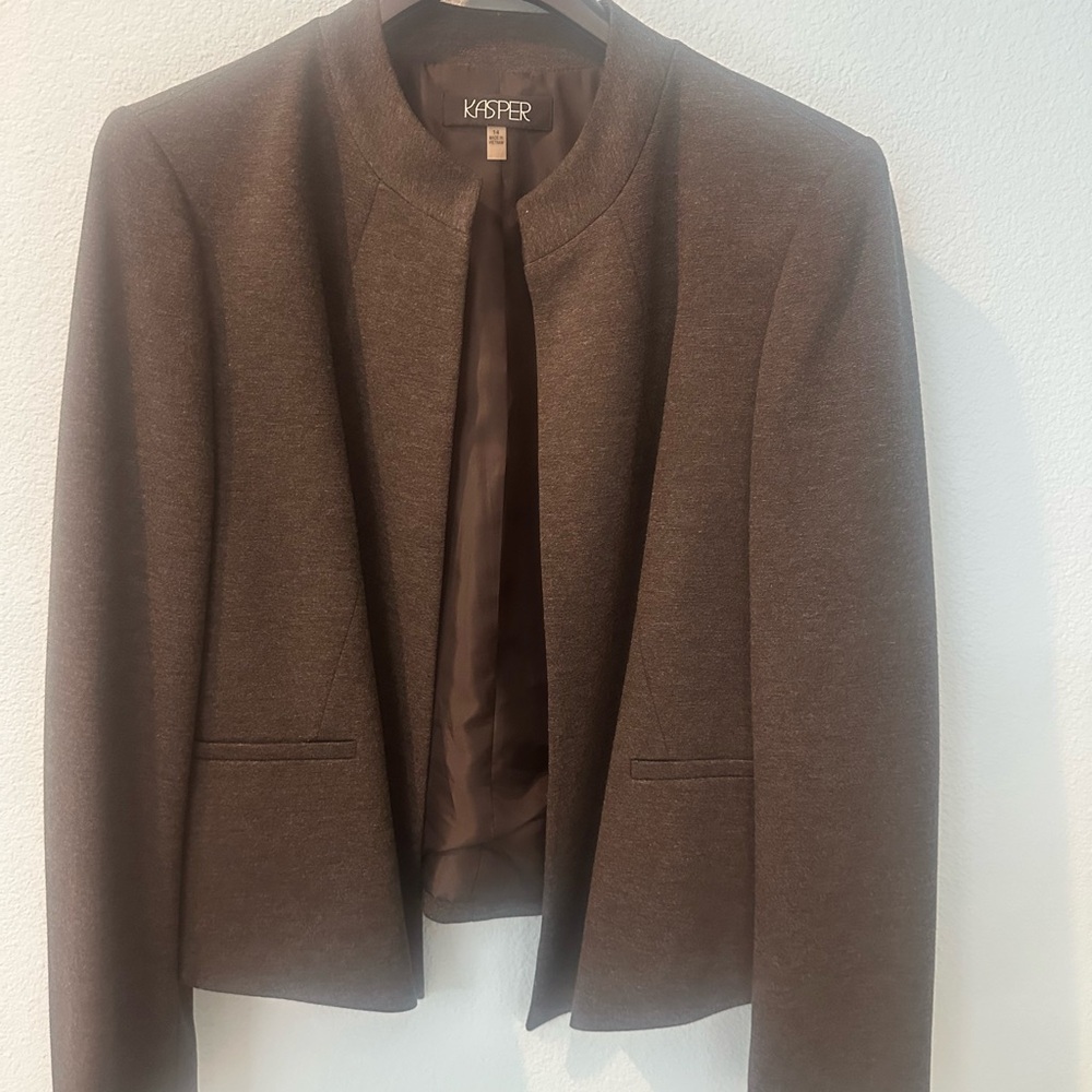 Kasper Women's Chocolate Brown Blazer